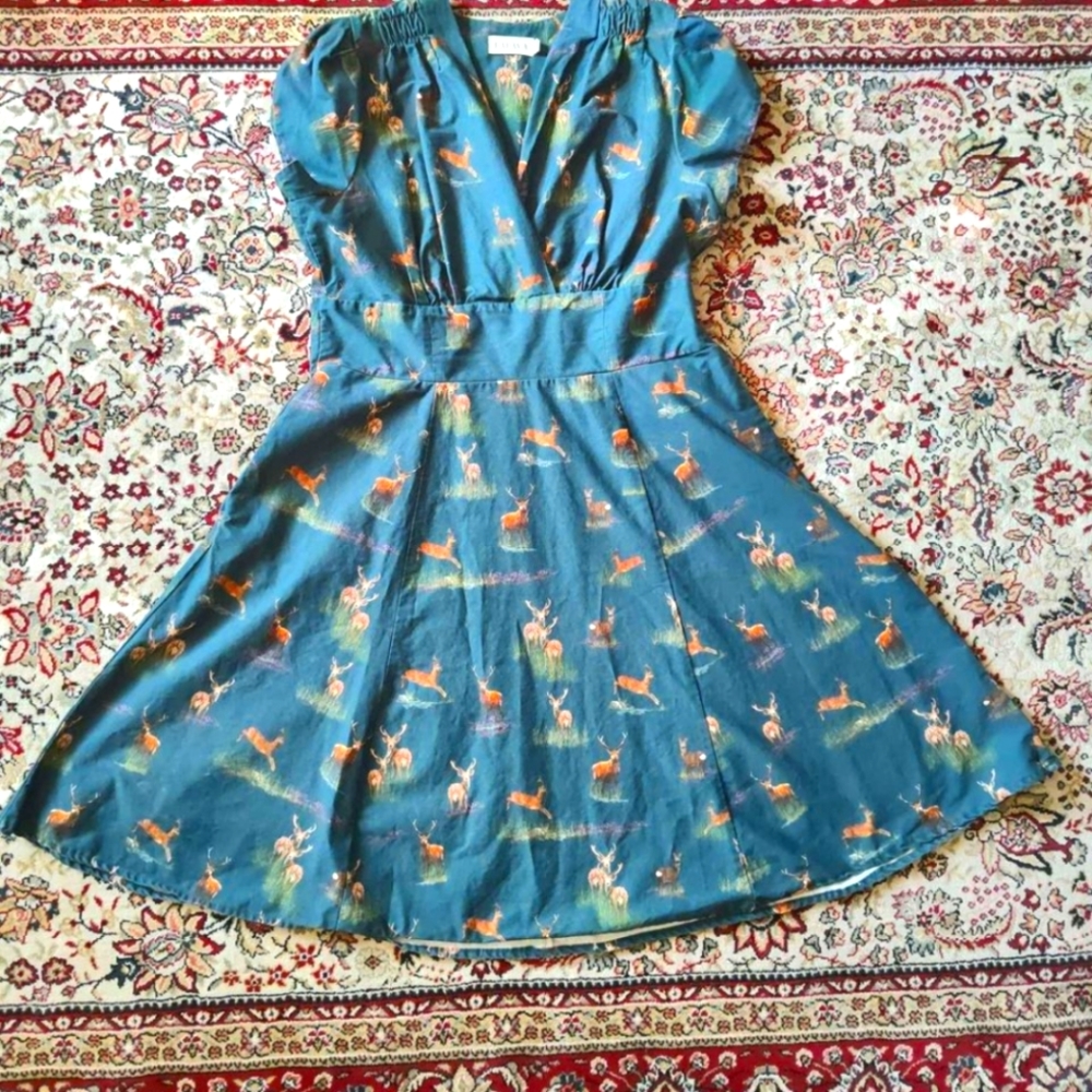 Palava Rita Dress - Teal Deer
